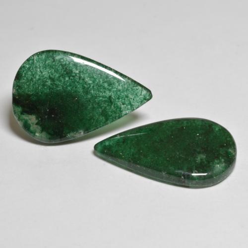Shop natural 16.47ct ダークグリーン アベンチュリン gems, 洋梨の形, from ブラジル at GemSelect. In stock, global shipping!