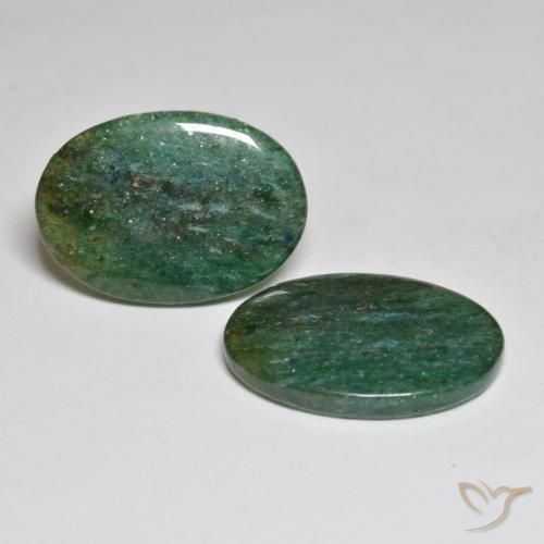 Shop natural 17.37ct ミディアムグリーン アベンチュリン gems, 楕円形, from ブラジル at GemSelect. In stock, global shipping!