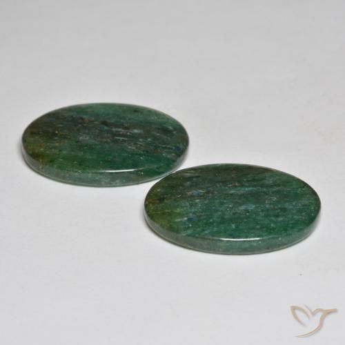 Shop natural 17.37ct ミディアムグリーン アベンチュリン gems, 楕円形, from ブラジル at GemSelect. In stock, global shipping!