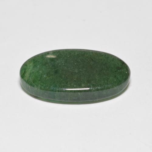 8.20カラットの天然フォレストグリーンアベンチュリン（18.9×12 mm・オーバルカット）