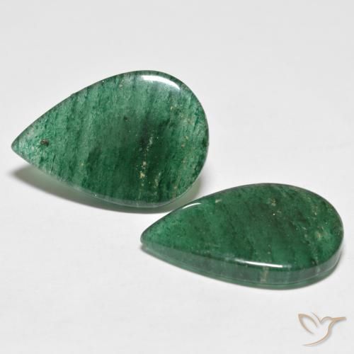 Shop natural 18.08ct ミディアムエメラルドグリーン アベンチュリン gems, 洋梨の形, from ブラジル at GemSelect. In stock, global shipping!