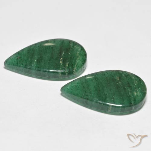 Shop natural 18.08ct ミディアムエメラルドグリーン アベンチュリン gems, 洋梨の形, from ブラジル at GemSelect. In stock, global shipping!