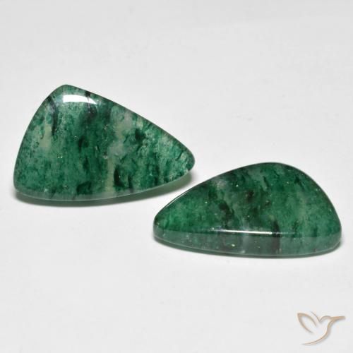 Shop natural 13.86ct ディープグリーン アベンチュリン gems, ファンシー, from ブラジル at GemSelect. In stock, global shipping!