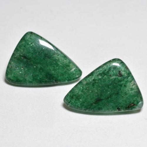 9.23カラットの天然マルチカラーグリーンアベンチュリン（16×11.1 mm・ファンシーシェイプ）