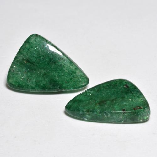 9.23カラットの天然マルチカラーグリーンアベンチュリン（16×11.1 mm・ファンシーシェイプ）