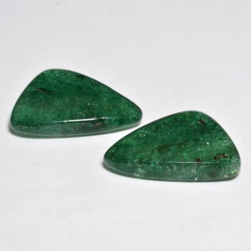 9.23カラットの天然マルチカラーグリーンアベンチュリン（16×11.1 mm・ファンシーシェイプ）