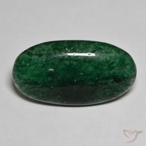 13.61ct 天然 クールフォレストグリーン アベンチュリン, 楕円形, 半透明
