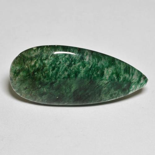 11.87カラットの天然マルチカラーグリーンアベンチュリン（28.4×13.2 mm・洋梨の形）