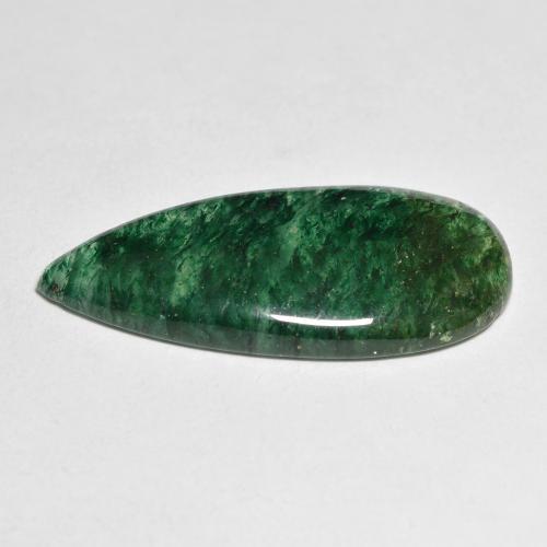 11.87カラットの天然マルチカラーグリーンアベンチュリン（28.4×13.2 mm・洋梨の形）