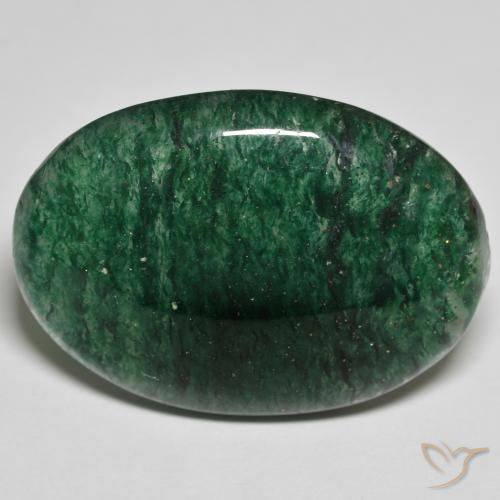 27.84ct 天然 グリーン アベンチュリン, 楕円形, 半透明