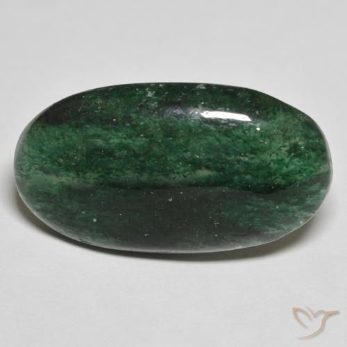 15.85ct 天然 フォレストグリーン アベンチュリン, 楕円形, 半透明