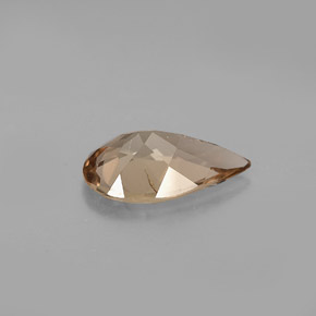 2.04カラットの天然ゴールドブラウンアキシナイト、洋梨の形、VS