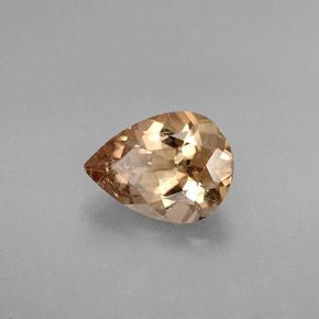 1.74カラットの天然ゴールドブラウンアキシナイト、洋梨の形、SI