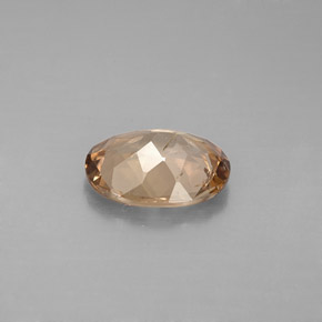 2.31カラットの天然ゴールドブラウンアキシナイト、オーバルカット、VS-SI