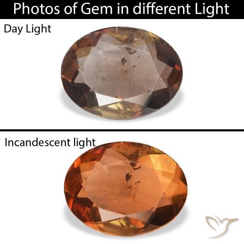 1.67ct 天然 ダークブラウン アキシナイト, 楕円形, SI
