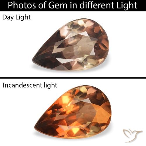 0.86ct 天然 ダークブラウン アキシナイト, 洋梨の形, SI