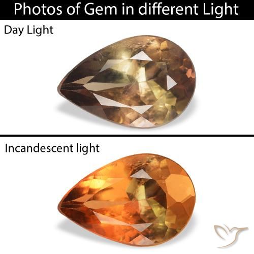 1.05ct 天然 ダークブラウン アキシナイト, 洋梨の形, SI