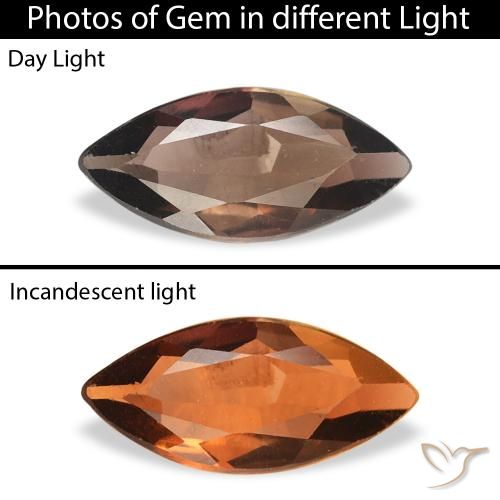 0.40ct 天然 ミディアムブラウン アキシナイト, マーキーズ, SI