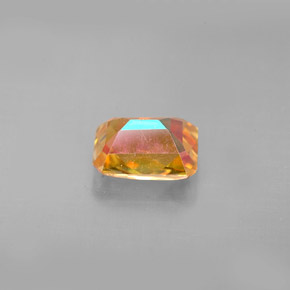 1.98カラットの天然マルチカラーアゾティックトパーズ（8.2×6.1 mm・エメラルドカット）