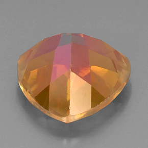 11.79カラットの天然マルチカラーアゾティックトパーズ（14.2×14.1 mm・トリリアント）