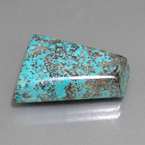 13.18カラットの天然マルチカラーブルーアズライト、ファンシーシェイプ、オペーク