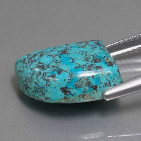 9.02カラットの天然マルチカラーブルーアズライト、ファンシーシェイプ、オペーク