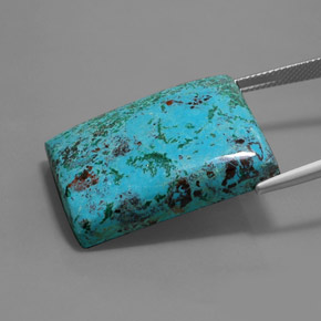 46.93カラットの天然マルチカラーブルーアズライト、バゲット、オペーク