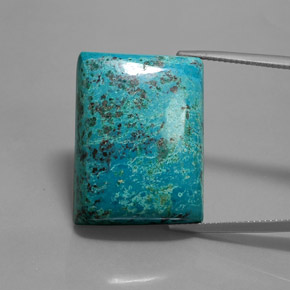 40.92カラットの天然マルチカラーブルーアズライト、バゲット、オペーク