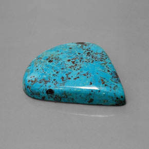 36.64カラットの天然マルチカラーブルーアズライト、洋梨の形、オペーク