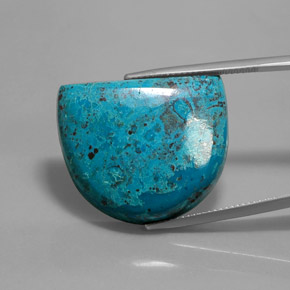 29.51カラットの天然マルチカラーブルーアズライト、ファンシーシェイプ、オペーク