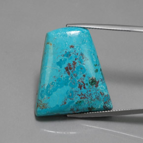 29.96カラットの天然マルチカラーブルーアズライト、ファンシーシェイプ、オペーク