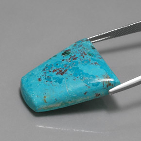 29.96カラットの天然マルチカラーブルーアズライト、ファンシーシェイプ、オペーク