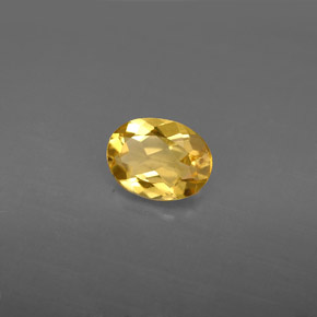 0.95カラットの天然ゴールデンイエローベリル（7.7×5.8 mm・オーバルカット）