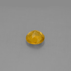 0.58カラットの天然ゴールデンイエローベリル（5.51 mm・ラウンドカット）