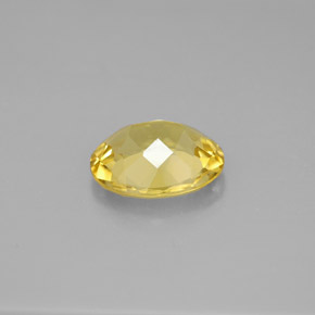 1.50カラットの天然ゴールデンイエローベリル（9×7.1 mm・オーバルカット）