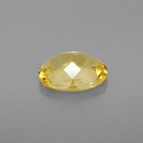 1.51カラットの天然ゴールデンイエローベリル（9×7 mm・オーバルカット）