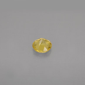 0.42カラットの天然ゴールデンイエローベリル（4.98 mm・ラウンドカット）