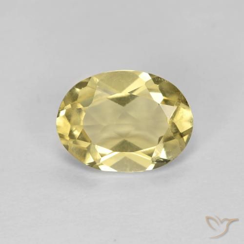 1.12ct 天然 マスタードイエロー ベリル, 楕円形, VVS-VS