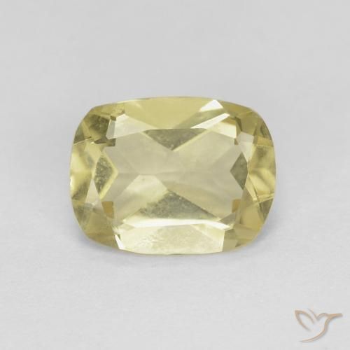 1.13ct 天然 メロウイエロー ベリル, クッション, VS