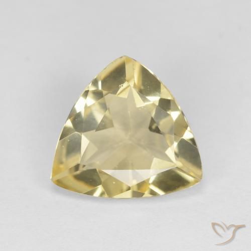 1.59ct 天然 トスカーナイエロー ベリル, トリリオン, VVS