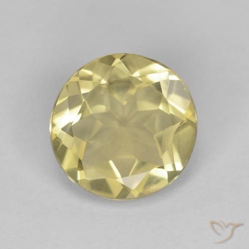 1.45ct 天然 ゴールドイエロー ベリル, ラウンド, VVS-VS