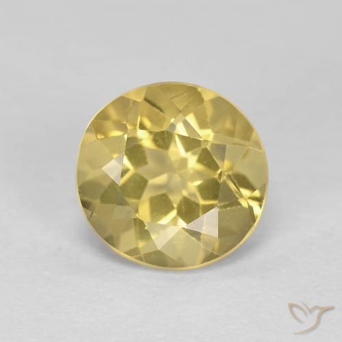 1.93ct 天然 リッチイエロー ベリル, ラウンド, VS