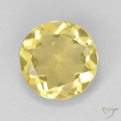 1.52ct 天然 バンブルビーイエロー ベリル, ラウンド, VVS