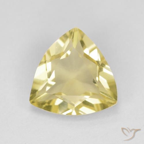1.51ct 天然 アーシーイエロー ベリル, トリリオン, VVS