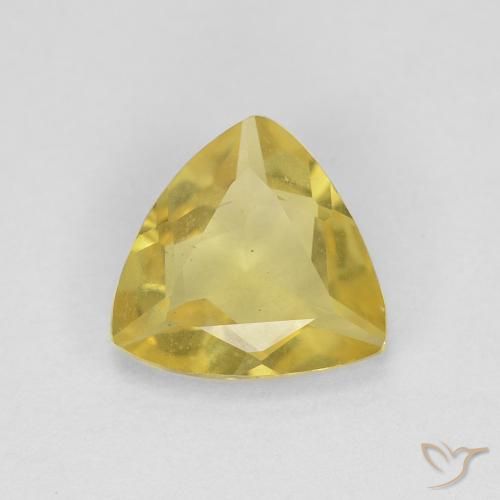 1.01ct 天然 ライトイエロー ベリル, トリリオン, VVS