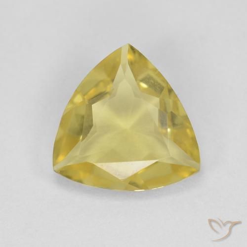 1.20ct 天然 ライトイエロー ベリル, トリリオン, VVS