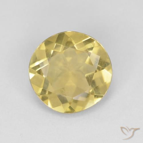 1.43ct 天然 メロウイエロー ベリル, ラウンド, VVS