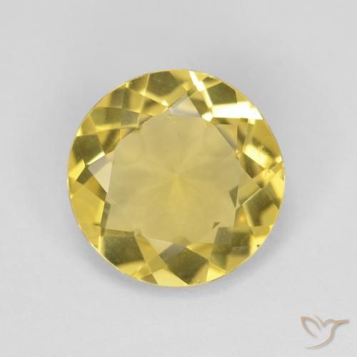 1.94ct 天然 Medium Light-Yellow ベリル, ラウンド, VVS
