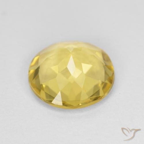 1.94カラットの天然Medium Light-Yellowベリル、ラウンド、VVS