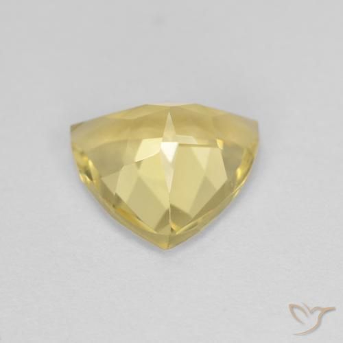 1.45カラットの天然Medium Light-Yellowベリル、トリリオン、VVS